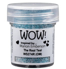 WOW! WOW! MARION EMBERSON THE REAL TEAL EMBOSSING GLITTER 0.5OZ