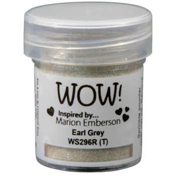 WOW! WOW! MARION EMBERSON EARL GREY EMBOSSING GLITTER 0.5OZ