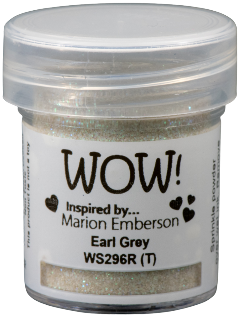 WOW! WOW! MARION EMBERSON EARL GREY EMBOSSING GLITTER 0.5OZ