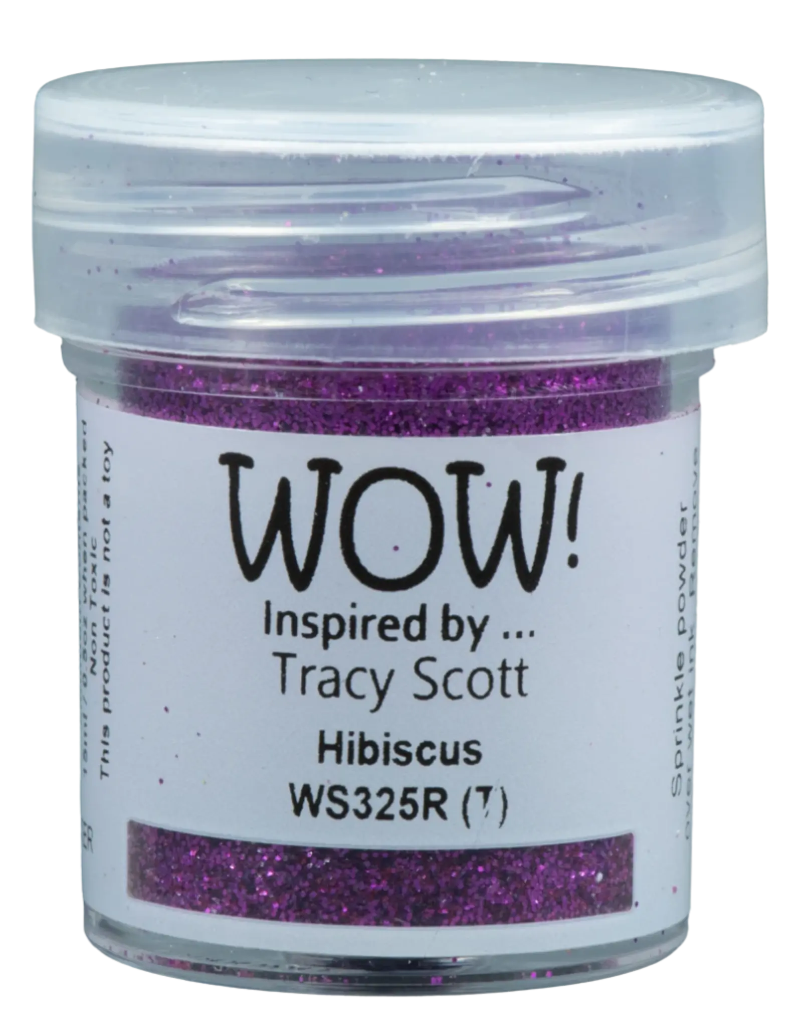 WOW! WOW! TRACY SCOTT HIBISCUS EMBOSSING GLITTER 0.5OZ