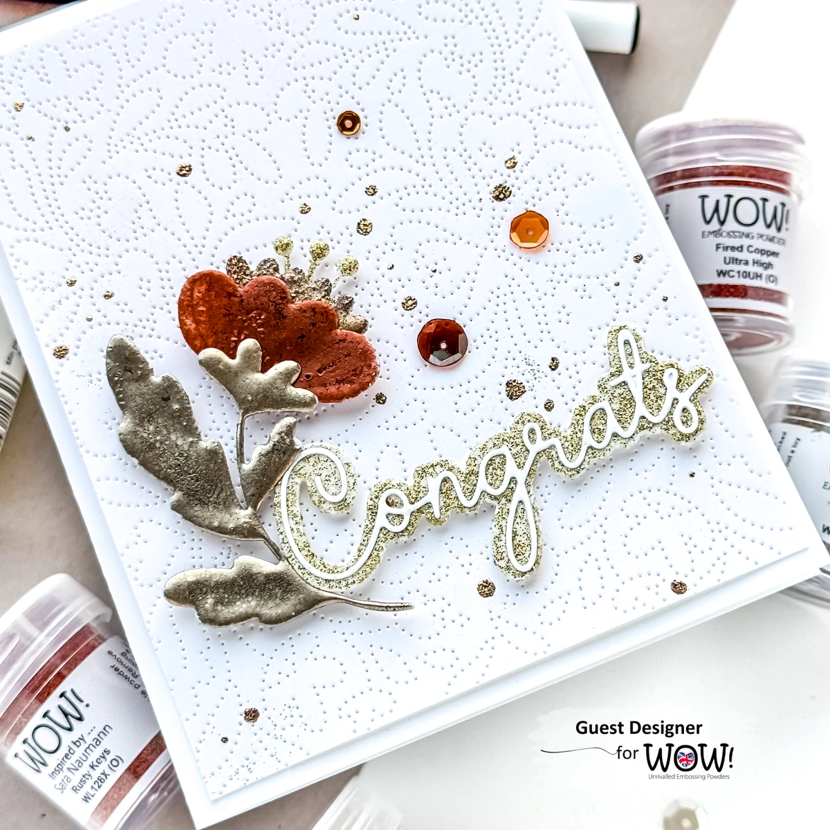 WOW! WOW! FIRED COPPER ULTRA HIGH EMBOSSING POWDER 0.5OZ