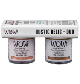 WOW! WOW! DUO SARA NAUMANN RUSTIC RELIC EMBOSSING POWDERS COLLECTION