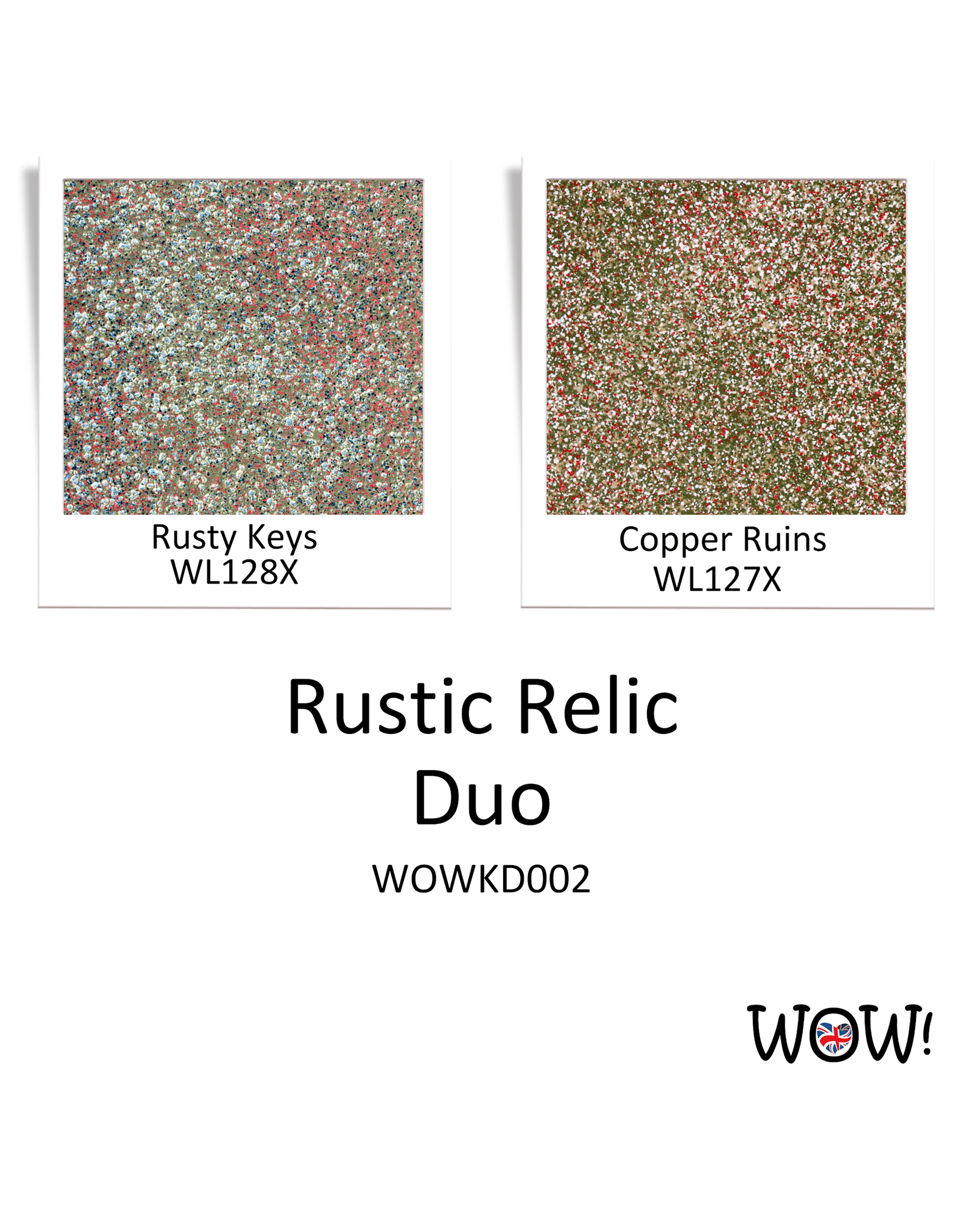 WOW! WOW! DUO SARA NAUMANN RUSTIC RELIC EMBOSSING POWDERS COLLECTION