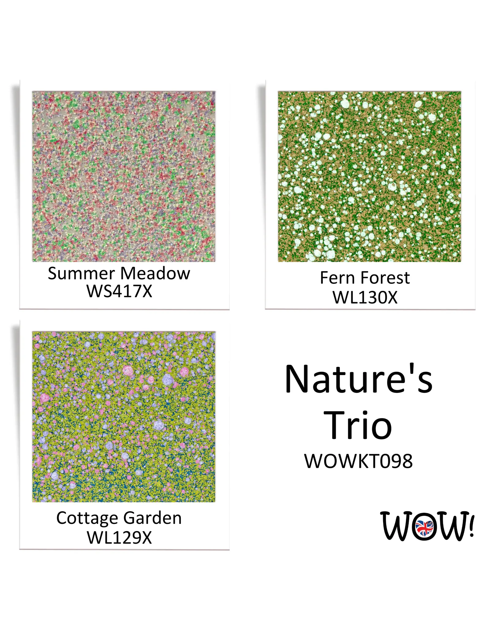 WOW! WOW! TRIOS MARION EMBERSON NATURE'S TRIO EMBOSSING POWDER COLLECTION