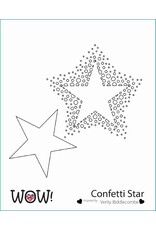 WOW! WOW! CONFETTI STAR 6x6 STENCIL SET
