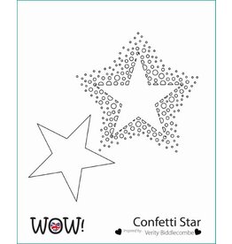 WOW! WOW! CONFETTI STAR 6x6 STENCIL SET