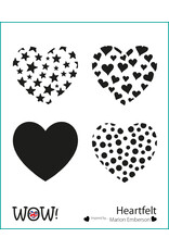 WOW! WOW! MARION EMBERSON HEARTFELT 6x6 STENCIL SET