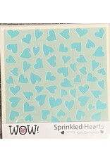 WOW! WOW! KATERINA DACHOVSKA SPRINKLED HEARTS 6x6 STENCIL