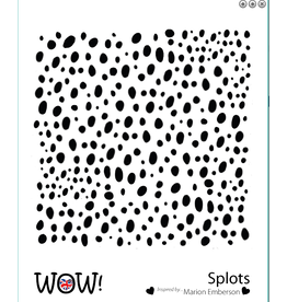WOW! WOW! MARION EMBERSON SPLOTS 6x6 STENCIL
