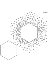 WOW! WOW! VERITY BIDDLECOMBE CONFETTI HEXAGON 6x6 STENCIL SET