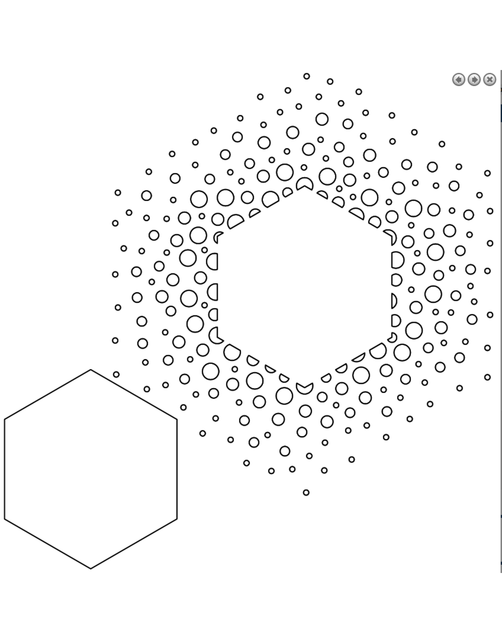 WOW! WOW! VERITY BIDDLECOMBE CONFETTI HEXAGON 6x6 STENCIL SET