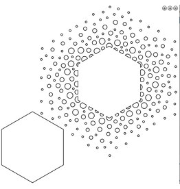 WOW! WOW! VERITY BIDDLECOMBE CONFETTI HEXAGON 6x6 STENCIL SET