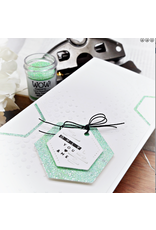 WOW! WOW! VERITY BIDDLECOMBE CONFETTI HEXAGON 6x6 STENCIL SET