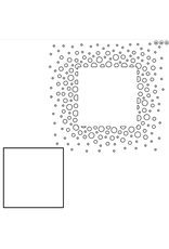 WOW! WOW! VERITY BIDDLECOMBE CONFETTI SQUARE 6x6 STENCIL SET