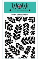 WOW! WOW! VERITY BIDDLECOMBE FOLIAGE BACKGROUND BOLD ACRYLIC STAMP