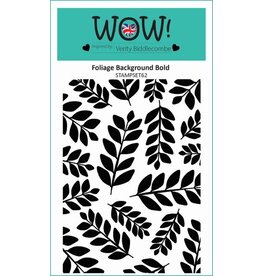 WOW! WOW! VERITY BIDDLECOMBE FOLIAGE BACKGROUND BOLD ACRYLIC STAMP