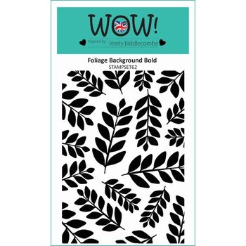 WOW! WOW! VERITY BIDDLECOMBE FOLIAGE BACKGROUND BOLD ACRYLIC STAMP