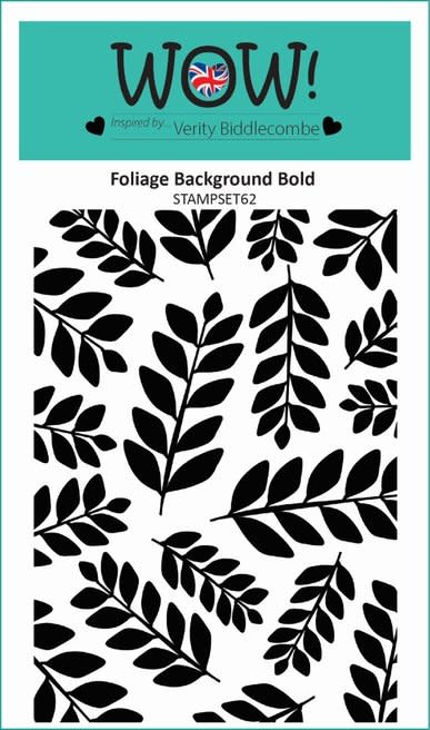 WOW! WOW! VERITY BIDDLECOMBE FOLIAGE BACKGROUND BOLD ACRYLIC STAMP