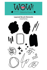 WOW! WOW! NATASHA DAVIES LAYERED BRUSH ELEMENTS ACRYLIC STAMP