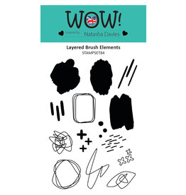 WOW! WOW! NATASHA DAVIES LAYERED BRUSH ELEMENTS ACRYLIC STAMP
