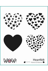 WOW! WOW! MARION EMBERSON HEARTFELT 6x6 STENCIL SET