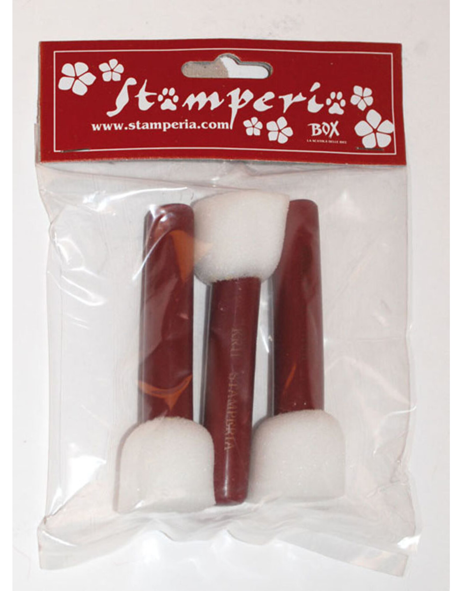 STAMPERIA STAMPERIA MEDIUM SIZE SPONGE BRUSH SET 3/PK