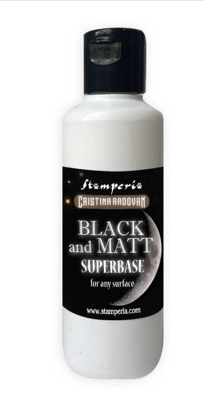 STAMPERIA STAMPERIA BLACK AND MATT SUPERBASE 80ml