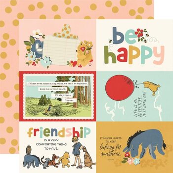 SIMPLE STORIES SIMPLE STORIES SAY CHEESE CLASSIC POOH 4x6 ELEMENTS 12x12 CARDSTOCK