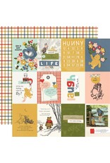SIMPLE STORIES SIMPLE STORIES SAY CHEESE CLASSIC POOH 3x4 ELEMENTS 12x12 CARDSTOCK