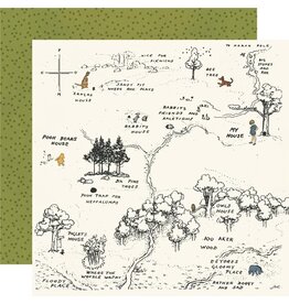 SIMPLE STORIES SIMPLE STORIES SAY CHEESE CLASSIC POOH 100 ACRE WOOD 12x12 CARDSTOCK