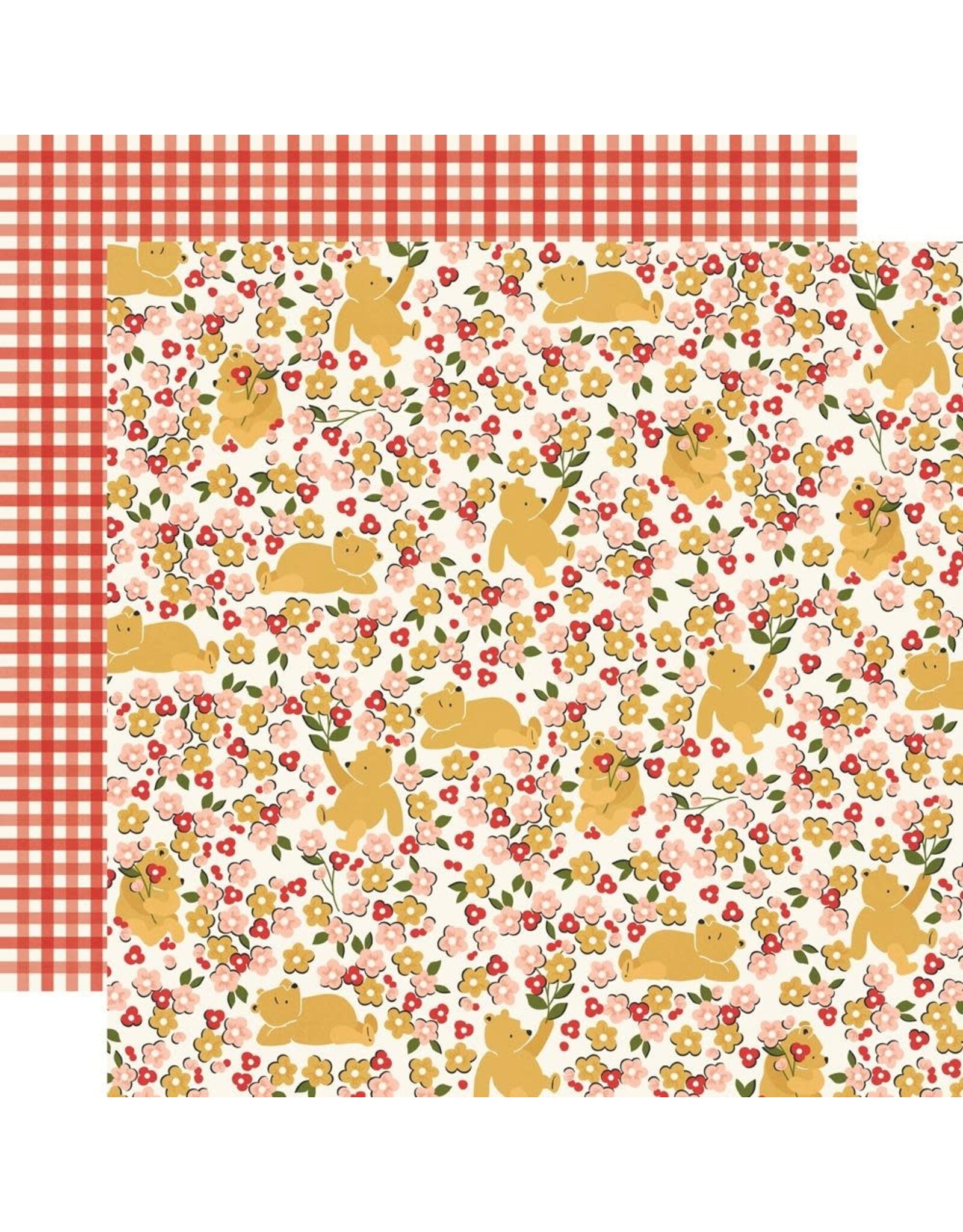 SIMPLE STORIES SIMPLE STORIES SAY CHEESE CLASSIC POOH SILLY OLD BEAR 12x12 CARDSTOCK