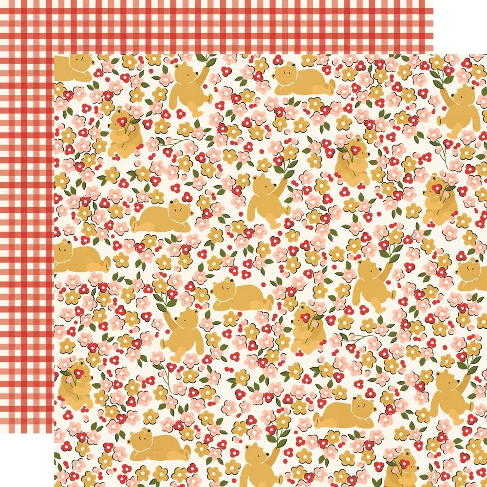 SIMPLE STORIES SIMPLE STORIES SAY CHEESE CLASSIC POOH SILLY OLD BEAR 12x12 CARDSTOCK