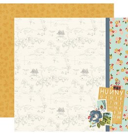 SIMPLE STORIES SIMPLE STORIES SAY CHEESE CLASSIC POOH SWEET AS HUNNY 12x12 CARDSTOCK