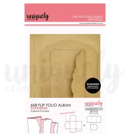UNIQUELY CREATIVE UNIQUELY CREATIVE KRAFT EXPANDED 6X8 FLIP FOLIO ALBUM