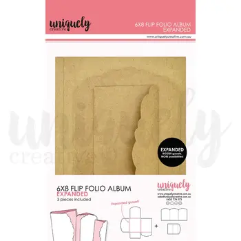 UNIQUELY CREATIVE UNIQUELY CREATIVE KRAFT EXPANDED 6X8 FLIP FOLIO ALBUM