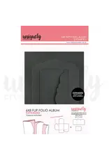 UNIQUELY CREATIVE UNIQUELY CREATIVE BLACK EXPANDED 6X8 FLIP FOLIO ALBUM