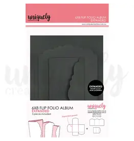 UNIQUELY CREATIVE UNIQUELY CREATIVE BLACK EXPANDED 6X8 FLIP FOLIO ALBUM