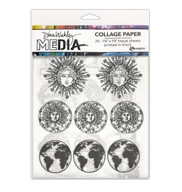 RANGER RANGER DINA WAKLEY MEDIA COLLAGE TISSUE PAPER ANTIQUITIES 20PK 7.5X10