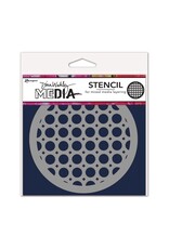 RANGER RANGER DINA WAKLEY MEDIA 5"X5" STENCIL RATTAN COASTER