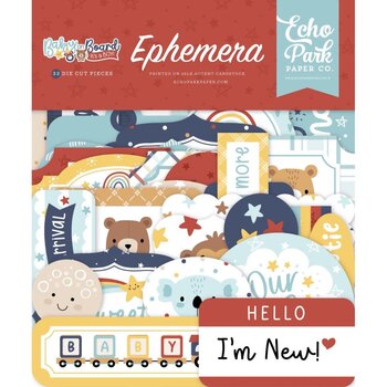 ECHO PARK PAPER ECHO PARK BABY ON BOARD BOY ICONS EPHEMERA DIE-CUTS
