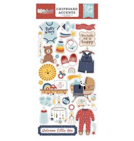 ECHO PARK PAPER ECHO PARK BABY ON BOARD BOY 6x13 CHIPBOARD ACCENTS