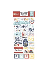 ECHO PARK PAPER ECHO PARK BABY ON BOARD BOY 6x13 CHIPBOARD WORDS & PHRASES