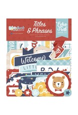 ECHO PARK PAPER ECHO PARK BABY ON BOARD BOY TITLES & PHRASES EPHEMERA DIE-CUTS