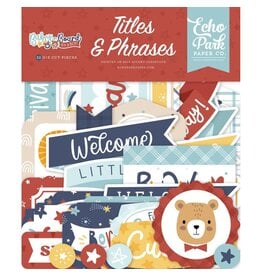 ECHO PARK PAPER ECHO PARK BABY ON BOARD BOY TITLES & PHRASES EPHEMERA DIE-CUTS