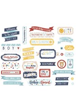 ECHO PARK PAPER ECHO PARK BABY ON BOARD BOY TITLES & PHRASES EPHEMERA DIE-CUTS
