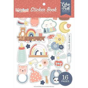 ECHO PARK PAPER ECHO PARK BABY ON BOARD GIRL 6x8 STICKER BOOK