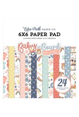 ECHO PARK PAPER ECHO PARK BABY ON BOARD GIRL 6x6 PAPER PAD 24 SHEETS