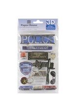 PAPER HOUSE PRODUCTIONS PAPER HOUSE POLICE 3D STICKERS