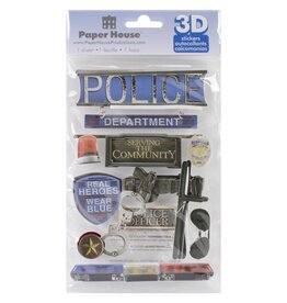PAPER HOUSE PRODUCTIONS PAPER HOUSE POLICE 3D STICKERS