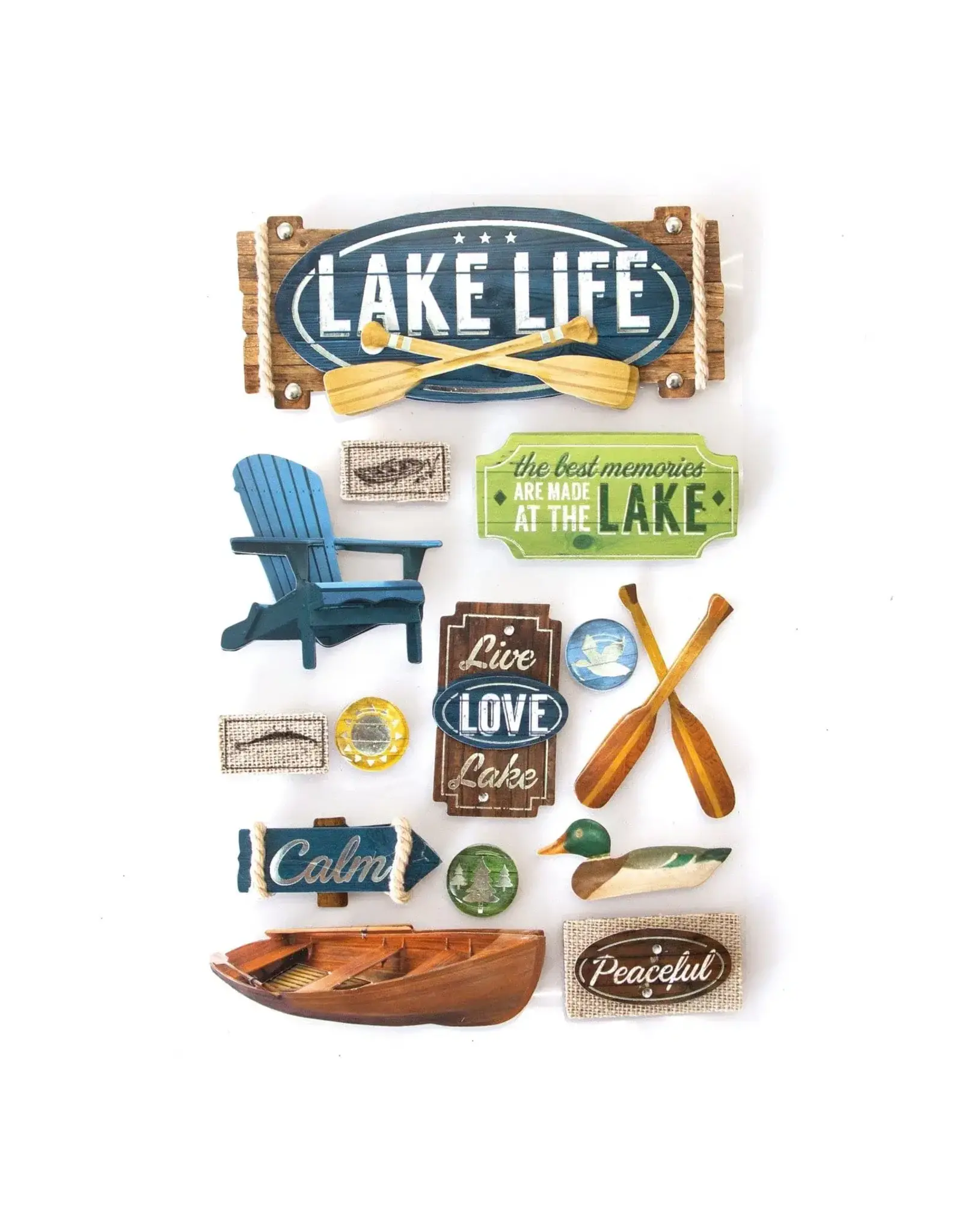 PAPER HOUSE PRODUCTIONS PAPER HOUSE LAKE LIFE 3D STICKERS